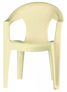 Кресло "Плетёнка" слоновая кость