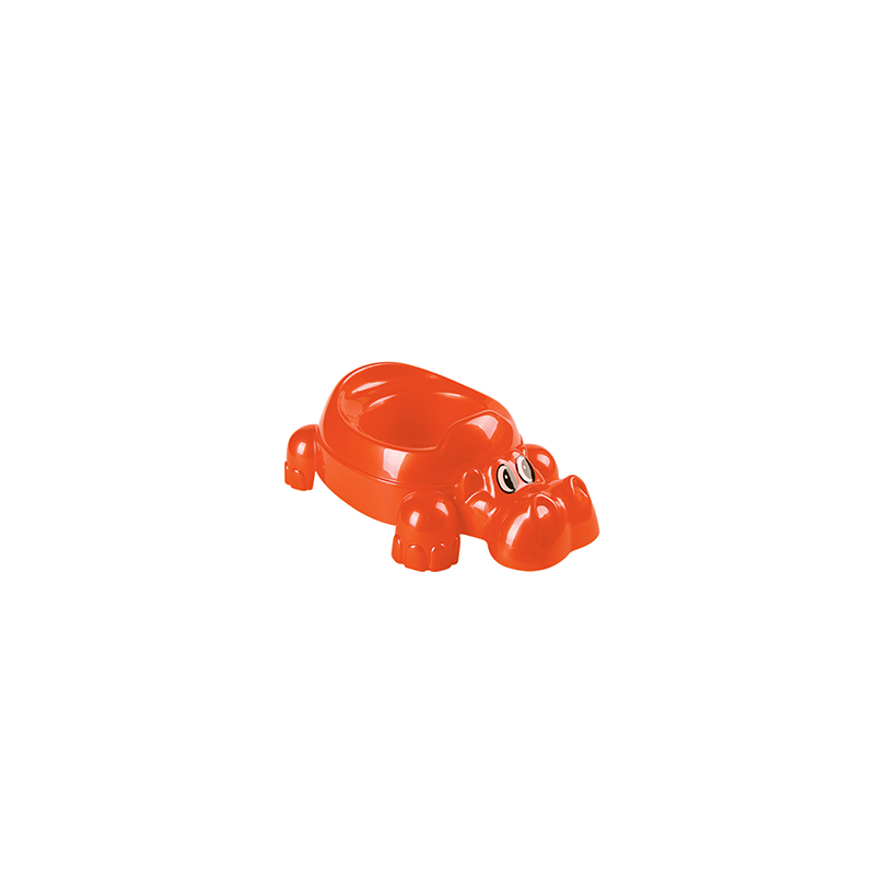 Горшок детский "Бегемотик оранжевый