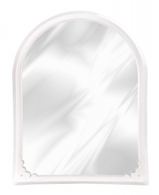 Зеркало в рамке (495х390мм) белое 