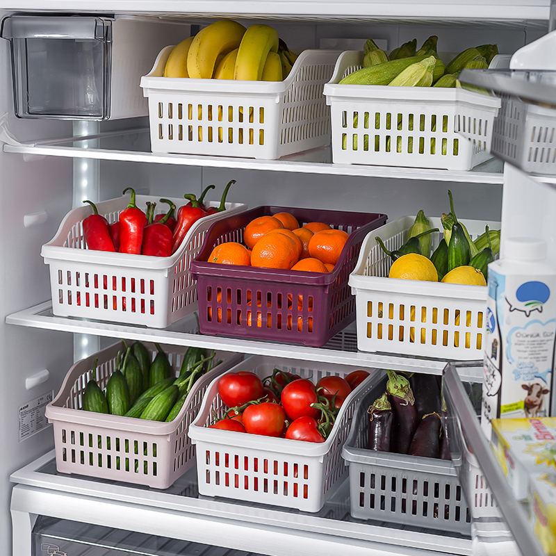 Корзинка для продуктов в холодильник "Дуня" прозрачная 