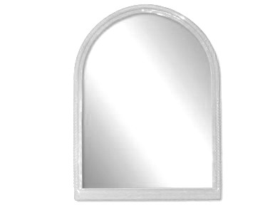 Зеркало в рамке "Адрия" без аксессуаров белое
