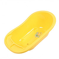 Ванна детская с водостоком желтая