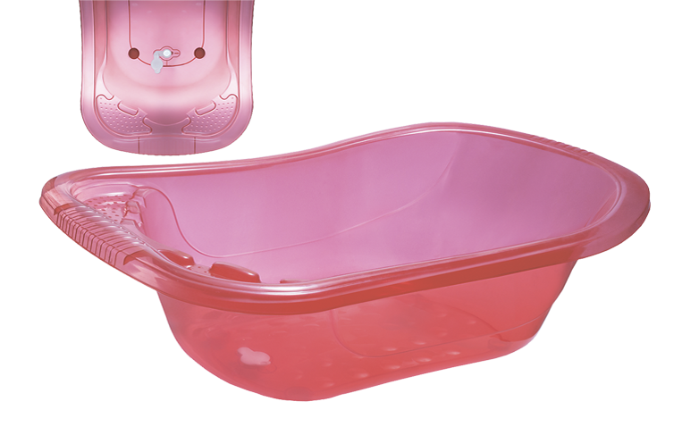 Ванна детская со сливом "Эльф" розовый перламутр 