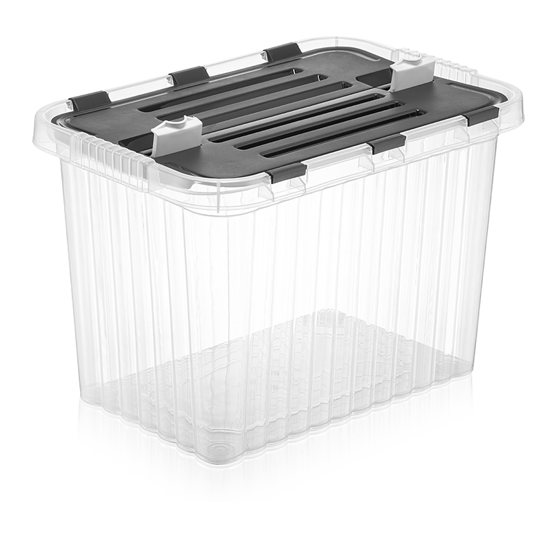 Ящик для хранения со створками прозрачный "Сплит" 50л.