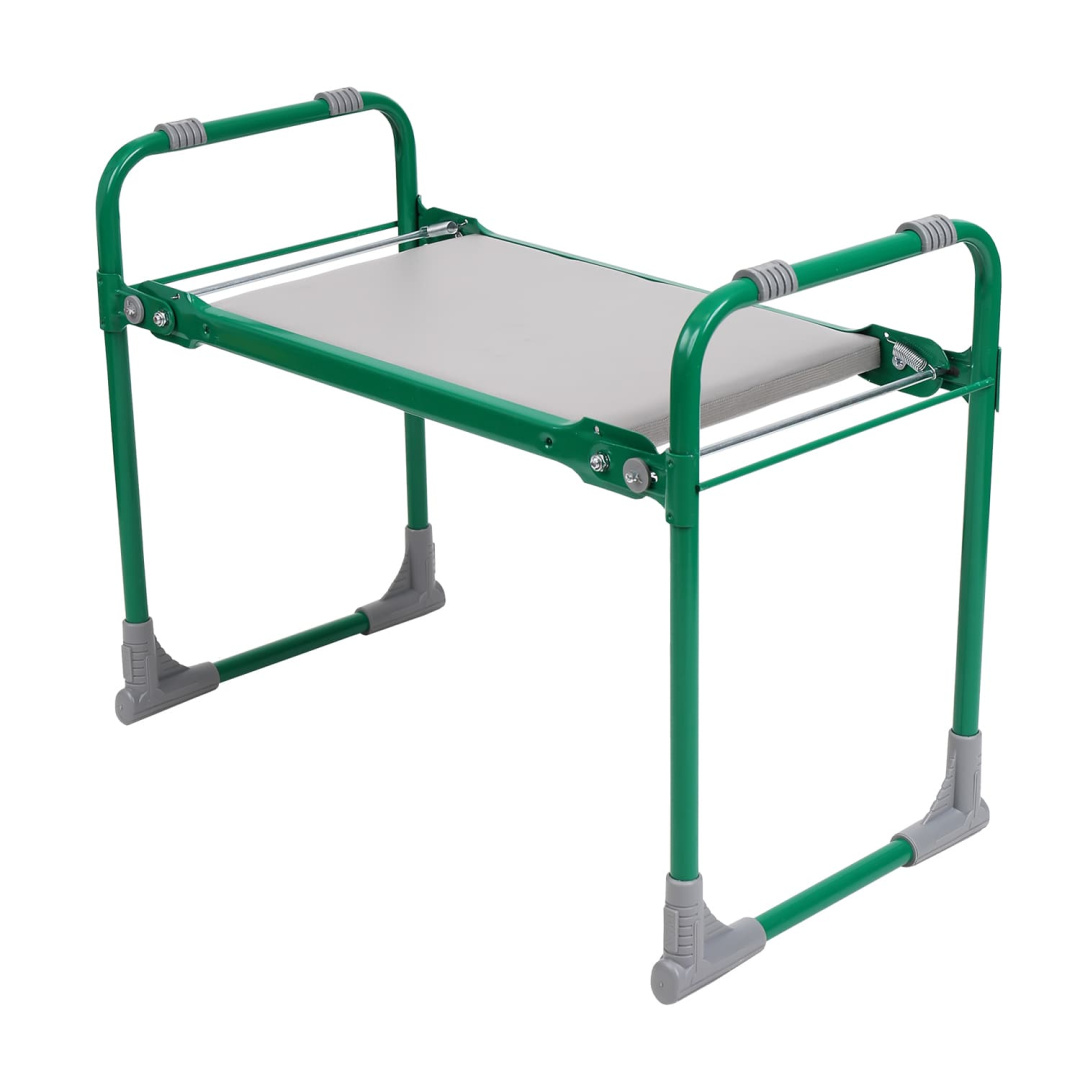 Скамейка садовая с мягк. сиденьем "Ника" (зел)