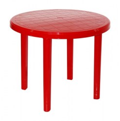 Стол круглый D 900 мм. красный "Милих"
