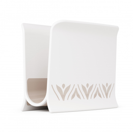 М8740 Салфетница "Эстетика" бело-бежевый (уп.24)