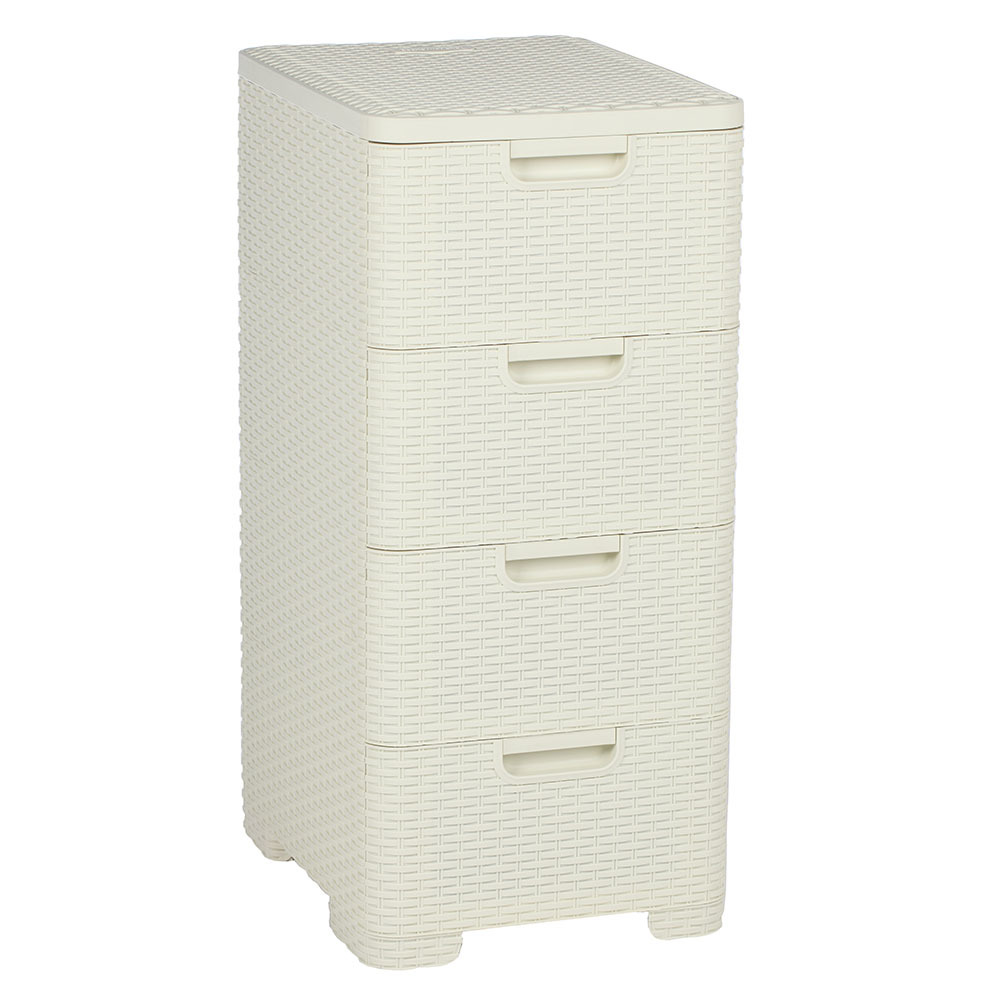 АР034 Комод "Плетенка" светло-беж