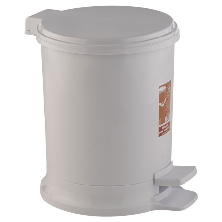 АР054 Ведро педальное 18л. белый (уп.4)