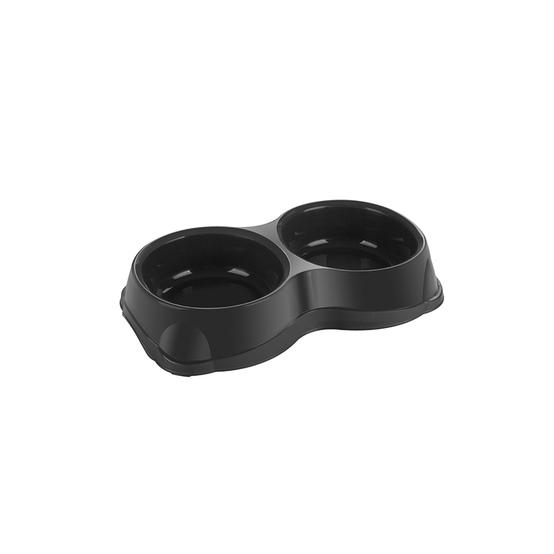 Миска д/животных двойная 2х250мл. черный (уп.30)