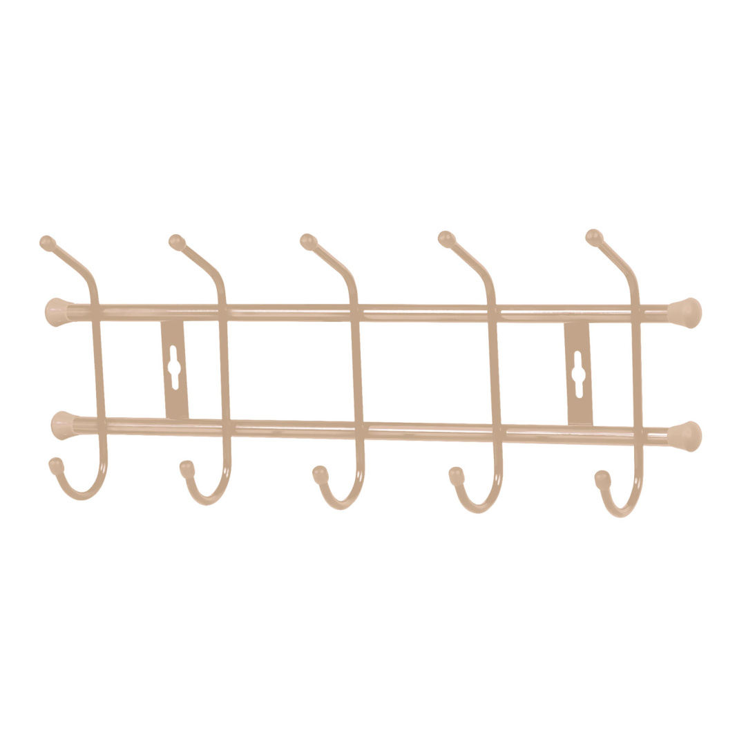 Вешалка настенная НИКА 484х188мм (5 кр.)бежевый(уп.5)