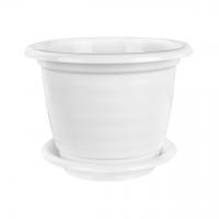 М1343 Горшок цв. "Виола" 5л. с под. бел.(уп.15)
