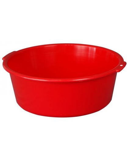АП03006 Таз круглый  с ручками 20л красный (уп.10)
