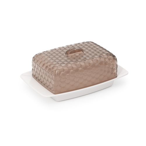 М5569 Масленка "Мозаика"бело-тонированый (уп.28)