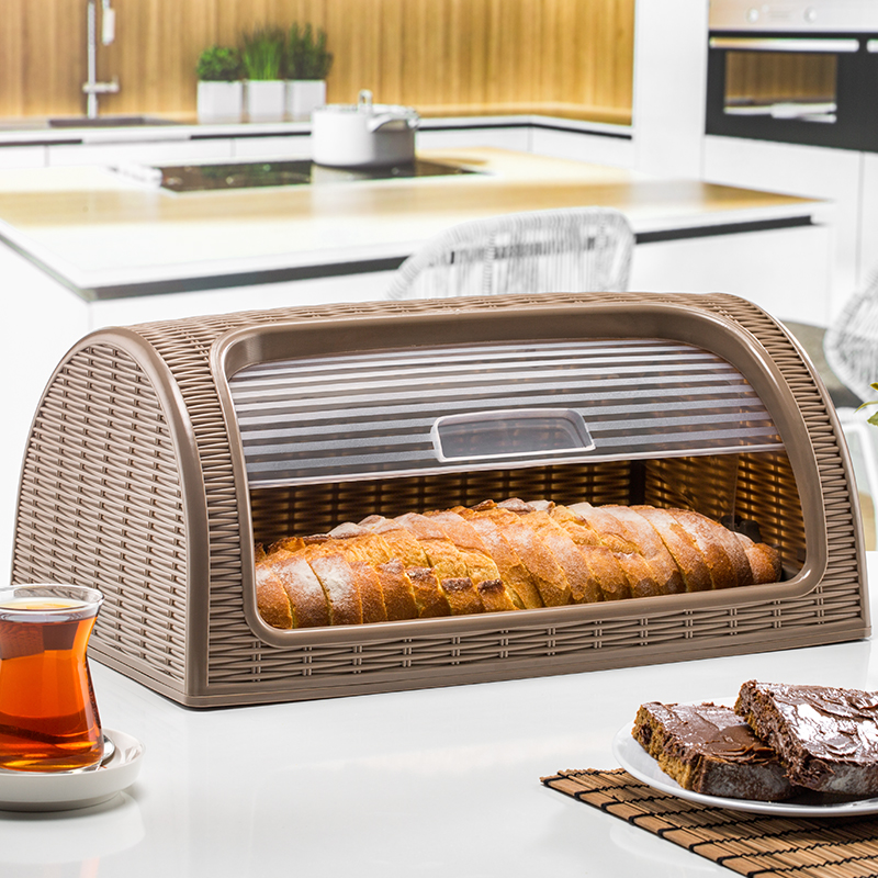 Хлебница "Дуня" коричневая (уп.6)