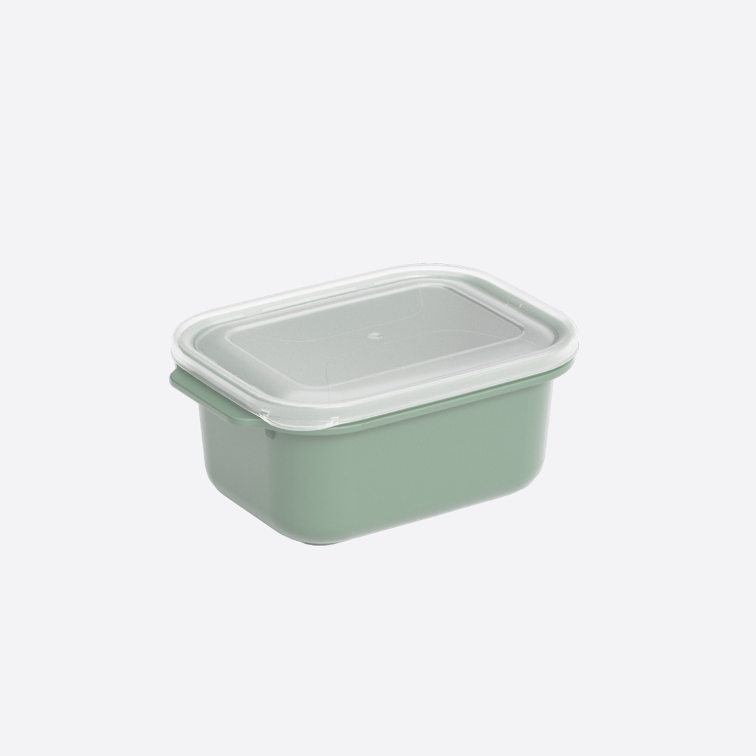 Прямоугольный контейнер 2000 ml. оливковый.(уп.24шт)