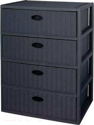 Э443 Комод прямоуг. " Elegance" Эльф графит