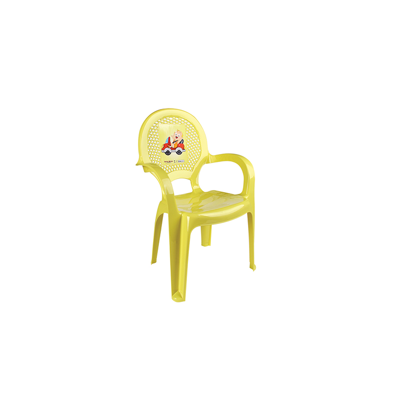 Стул детский "Дуня" с рисунком желтый