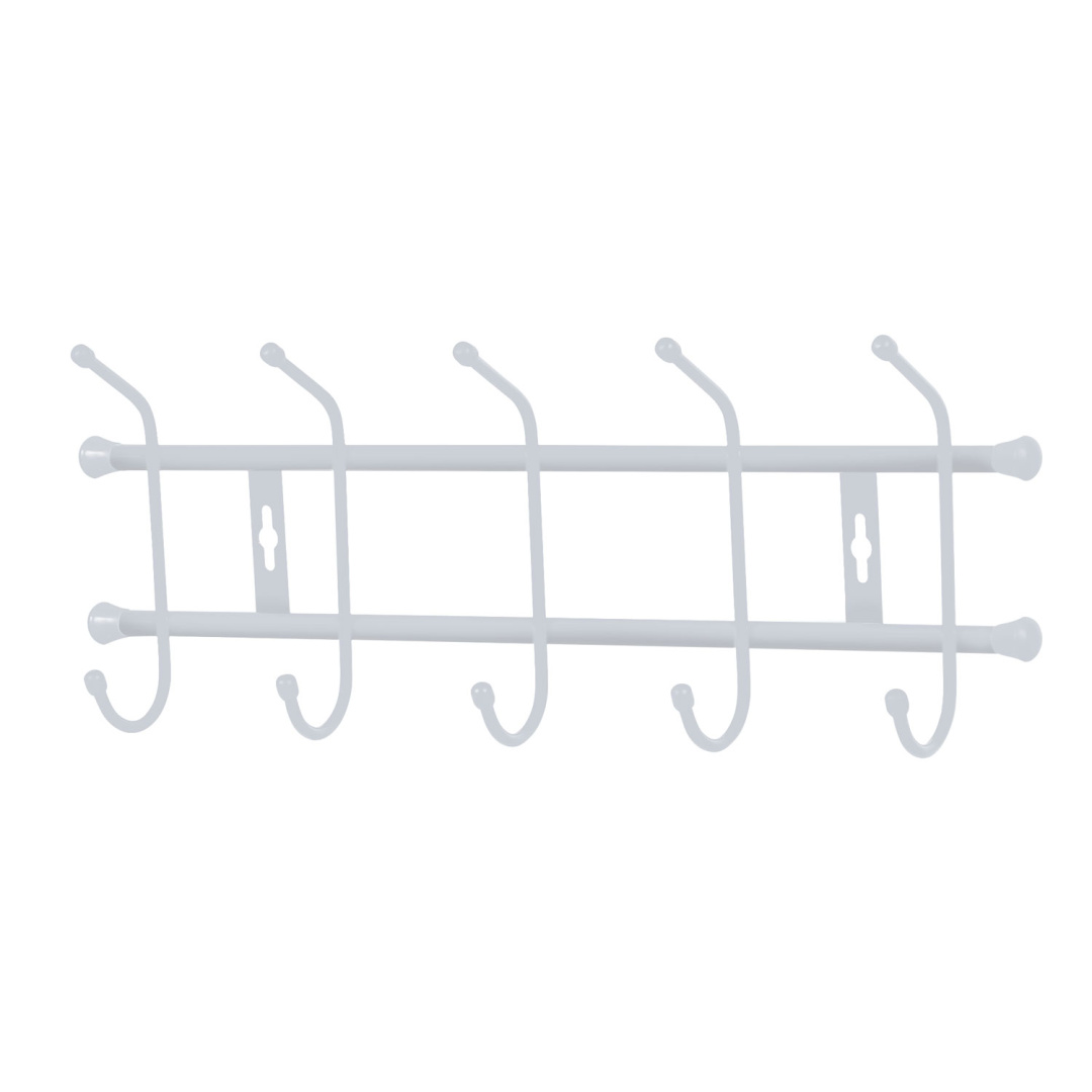 Вешалка настенная НИКА 484х188мм (5 кр.)сер (уп.5)