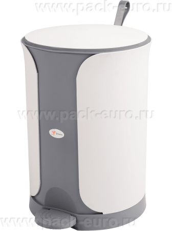 АР087 Ведро Sтилъ 7л. с педалью серый (уп.4)