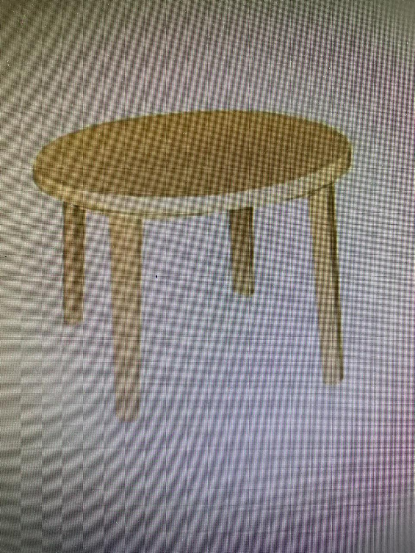 Стол круглый D 900 мм. бежевый "Милих"