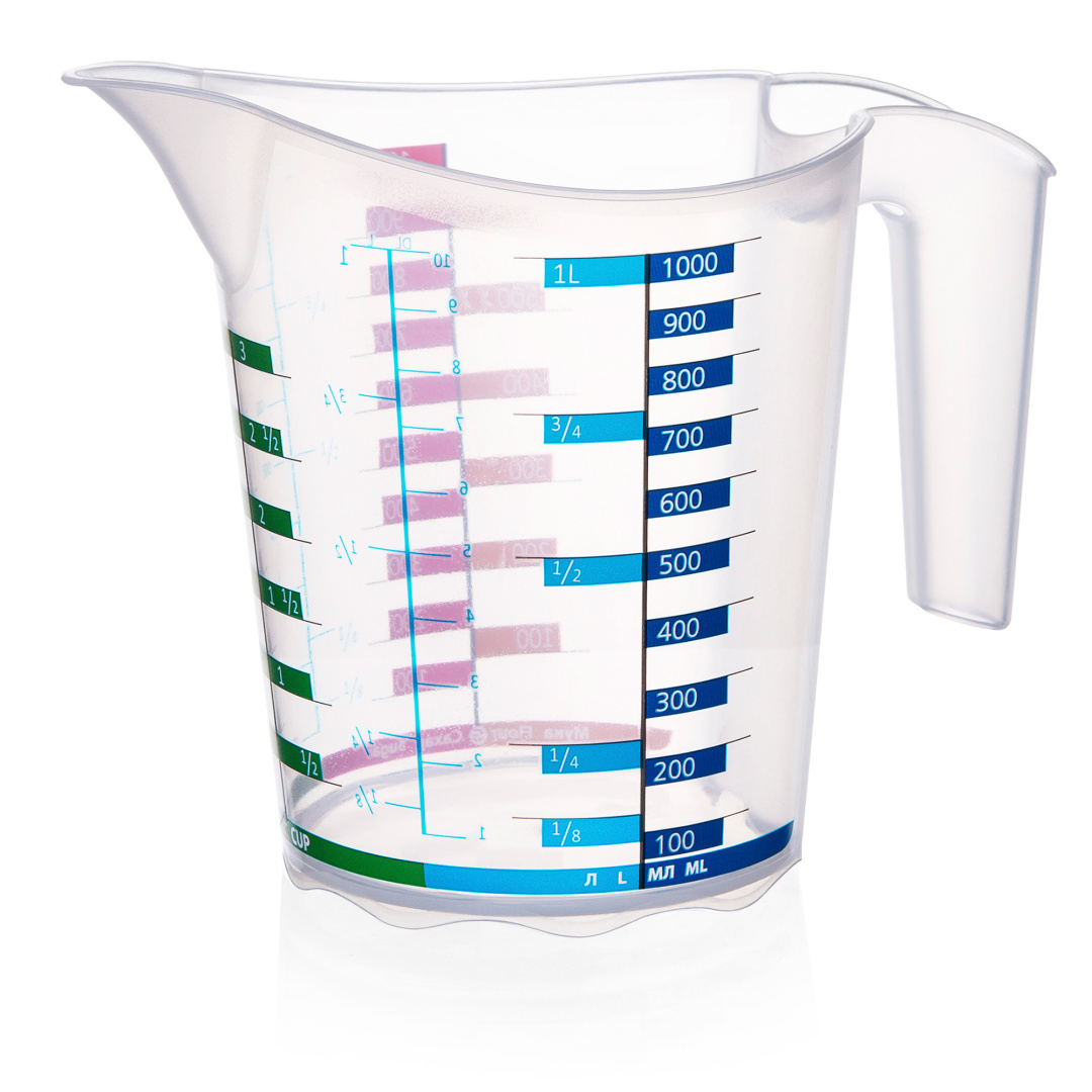 Э315 Кружка мерная "Домино" Эльф 1л.(уп.45)