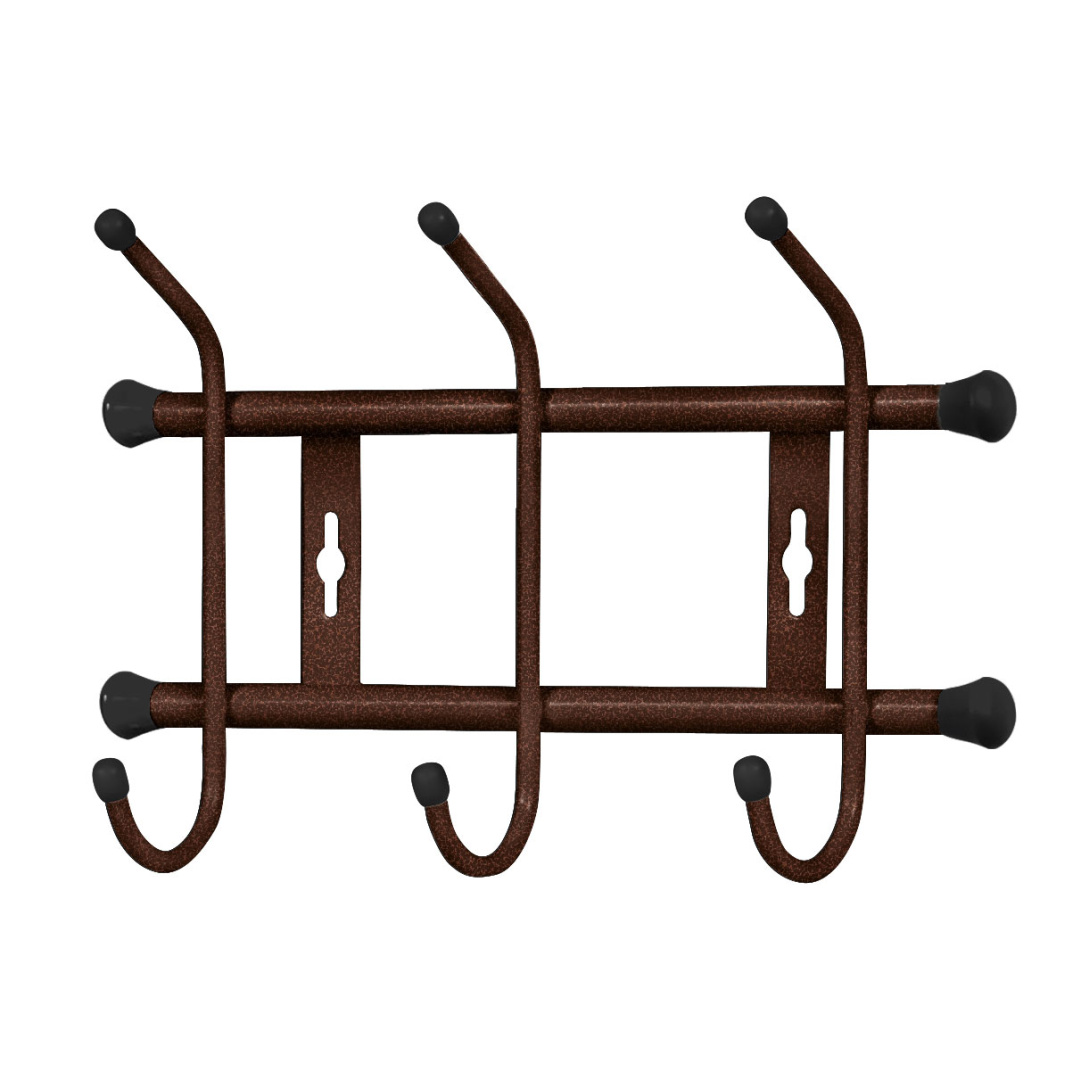 Вешалка настенная НИКА 284х188(3 крючка)медь(уп.5)