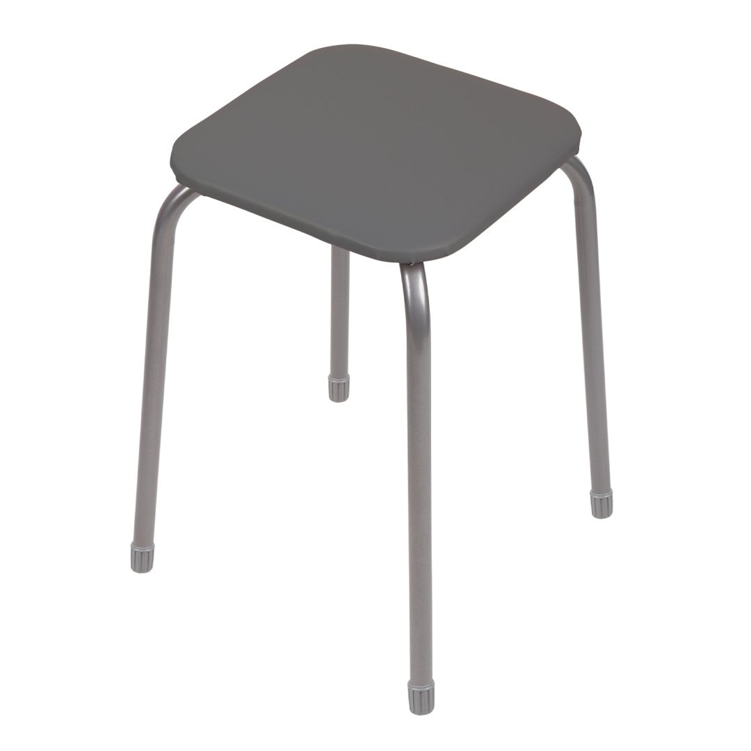 Табурет "Ника Эконом 3" серый (уп.10)