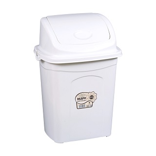 АП02031 Ведро для мусора 12л бел (уп20)