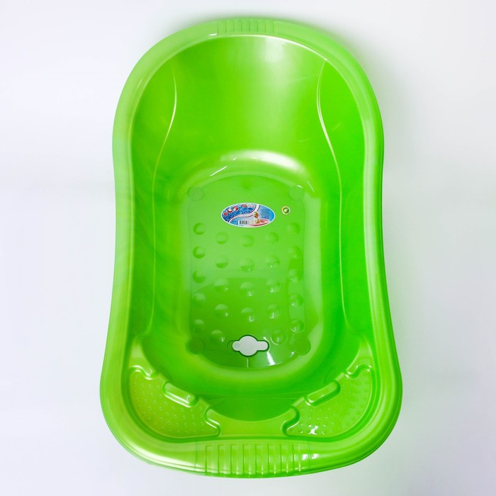 Ванна детская со сливом "Эльф" зеленый перламутр 