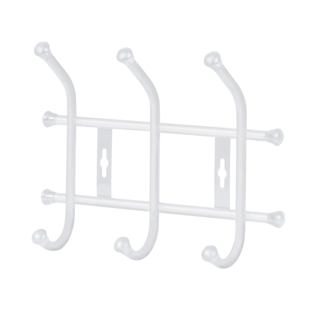 Вешалка настенная НИКА 276х215мм (3 кр)бел (уп.5)