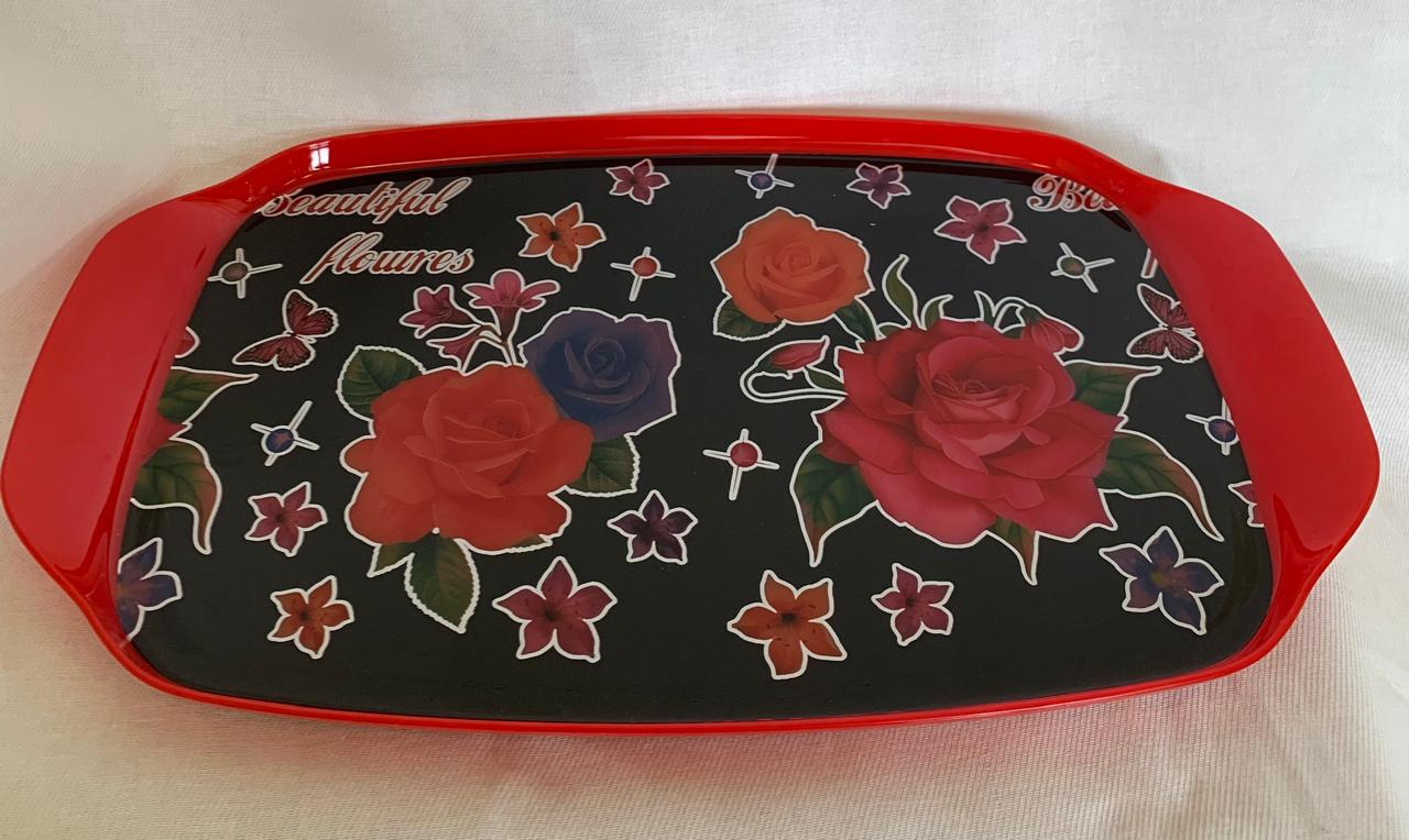 АП30020 Поднос сервировочный 30х49см.красныйуп.20)