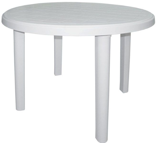 АР020 Стол круглый бел.